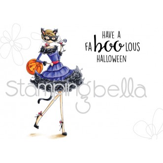 UPTOWN GIRL KITTY loves HALLOWEEN (includes 2 rubber stamps)